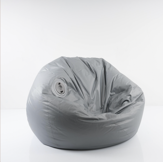 Ron Arad; Nick Crosbie 'Memo' beanbag chair, 1999 (Silver)